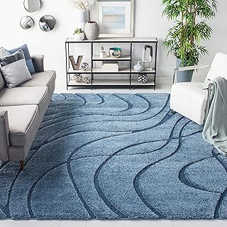 Custom silk rug in a living room