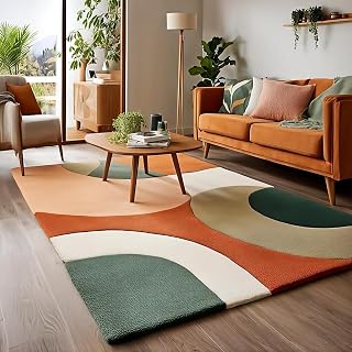 Custom viscose rug in a bedroom