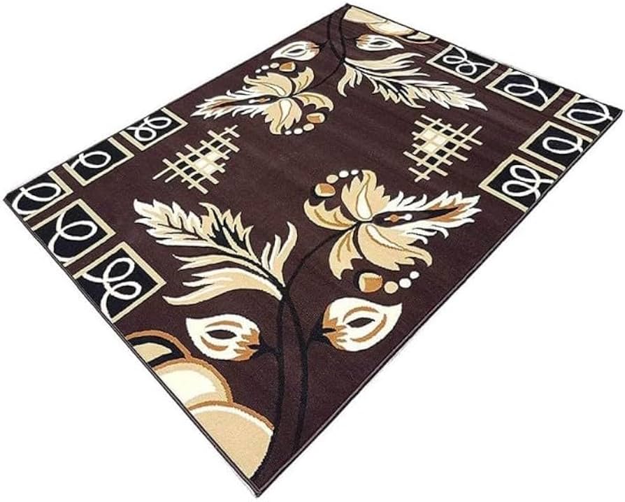 Silk blend rug in a living room